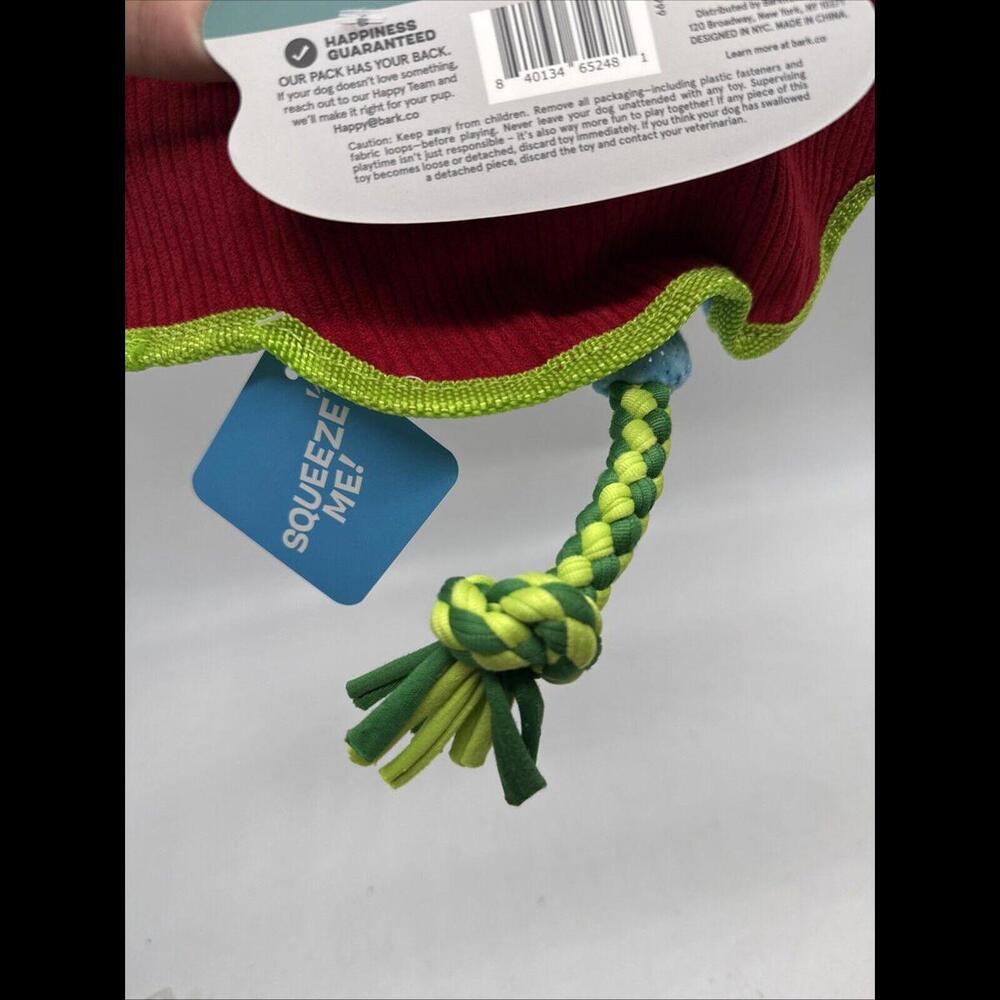 Bark Box Stingray Dog Toy Under The Seams Crosby The Ray Rare Crinkle Squeaky - Picture 3 of 3